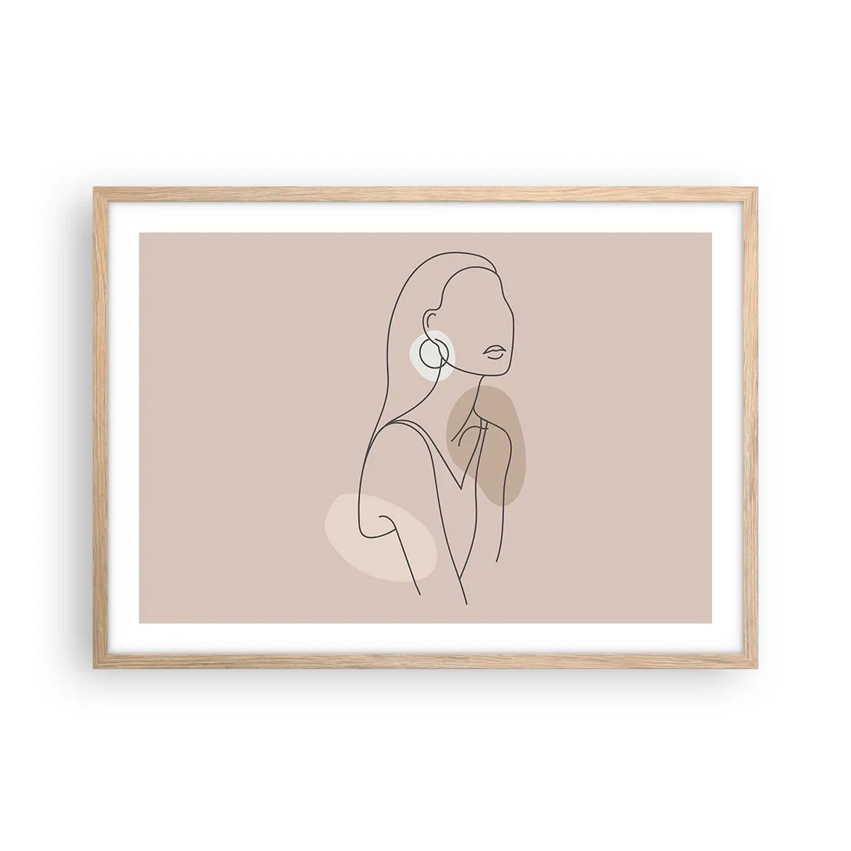 Poster in cornice rovere chiaro - Icona di giovinezza - 70x50 cm