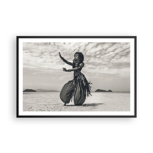 Poster in cornice nera - Il ballo delle isole del sud - 91x61 cm