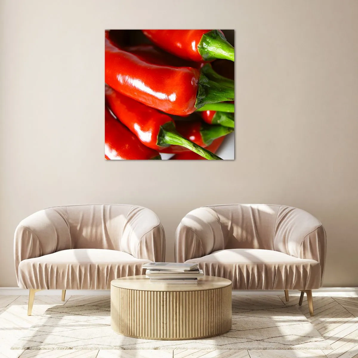Quadro su vetro - Succosi, lisci e lucenti - 50x50 cm