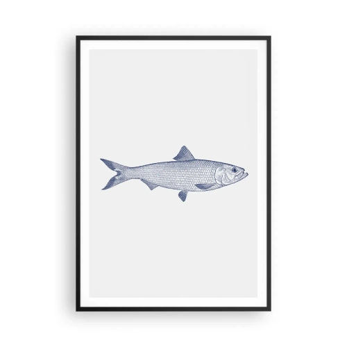 Poster in cornice nera - Un saluto dai mari del nord - 70x100 cm