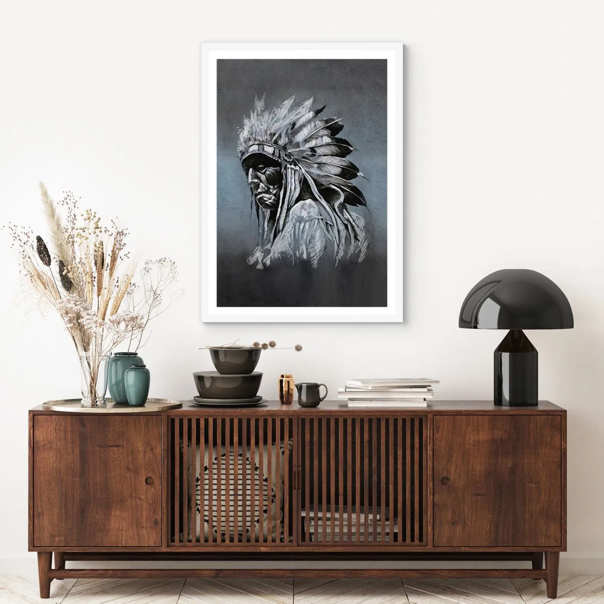 Poster in cornice bianca - Ritorno alle radici - 40x50 cm