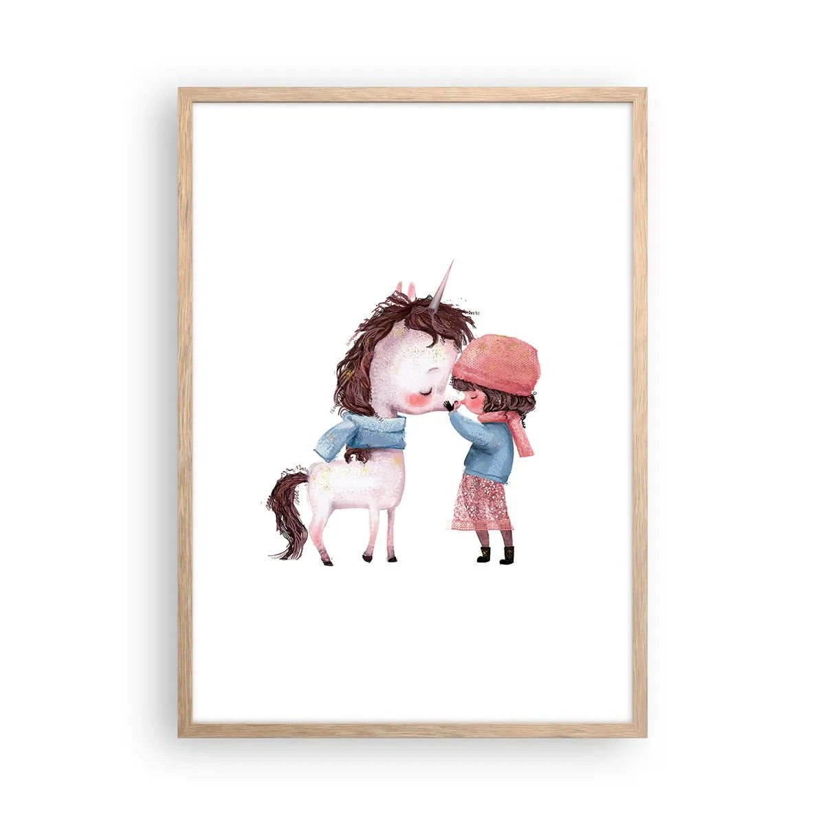 Poster in cornice rovere chiaro - Racconto d'inverno - 50x70 cm