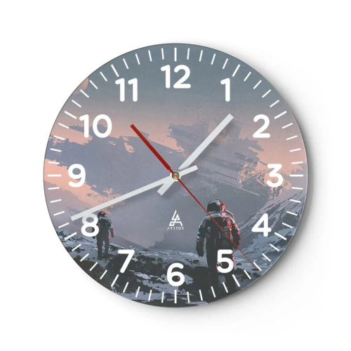 Orologio da parete - Orologio in Vetro - Sotto una stella sconosciuta - 30x30 cm