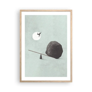 Poster in cornice rovere chiaro - Sogno adempiuto - 50x70 cm