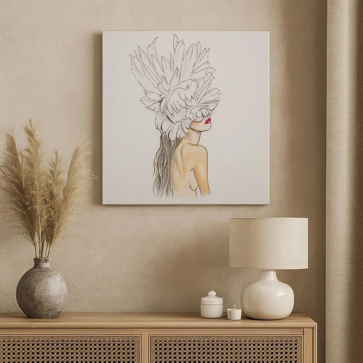 Quadro su tela - Stampe su Tela - Bellezza coronata - 30x30 cm