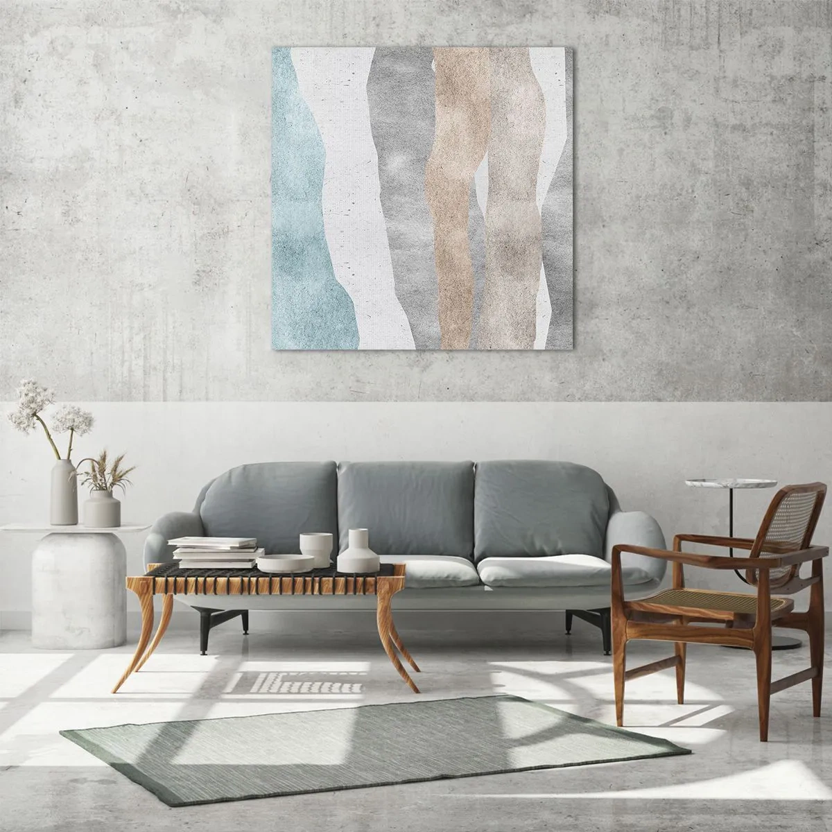 Quadro su vetro - Studio di prossimità - 40x40 cm