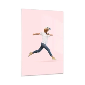 Quadro su vetro - Un pizzico di assurdità - 50x70cm - Un pizzico di assurdo - Decorazione murale moderna per soggiorno e camera da letto ARTTOR