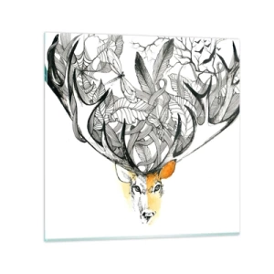 Quadro su vetro - I corni dell'abbondanza - 70x70 cm