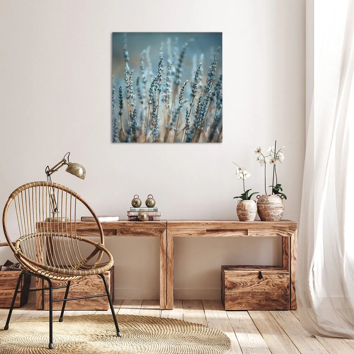 Quadro su tela - Stampe su Tela - Campo profumato - 30x30 cm