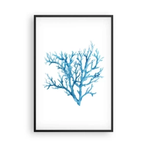 Poster in cornice nera - Filigrana marina - 61x91 cm