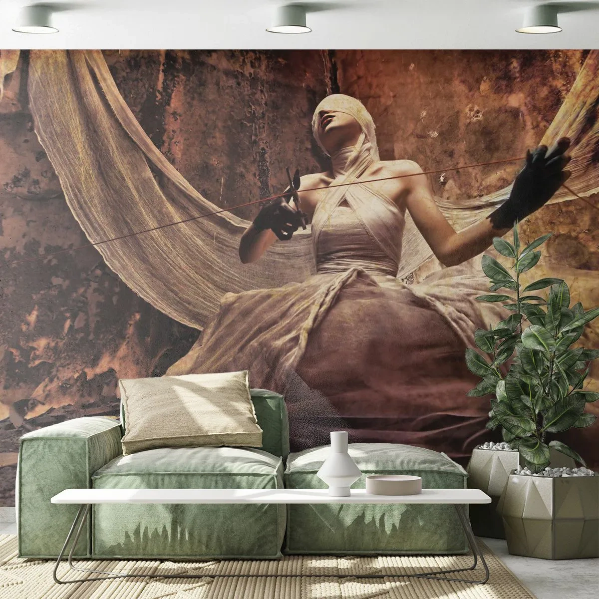 Fotomurali Premium Canvas - La dea del destino - Teatro, Pezzo, Uomo - 250x175 cm