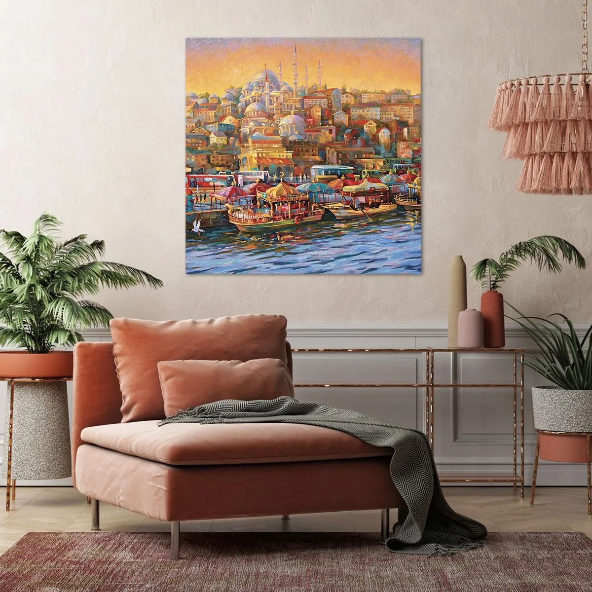 Quadro su tela - Stampe su Tela - Racconto da Istanbul - 60x60 cm
