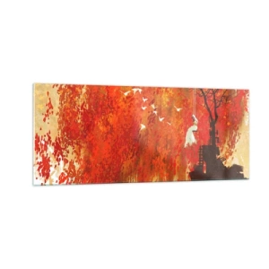 Quadro su vetro - Voli con noi? - 100x40 cm