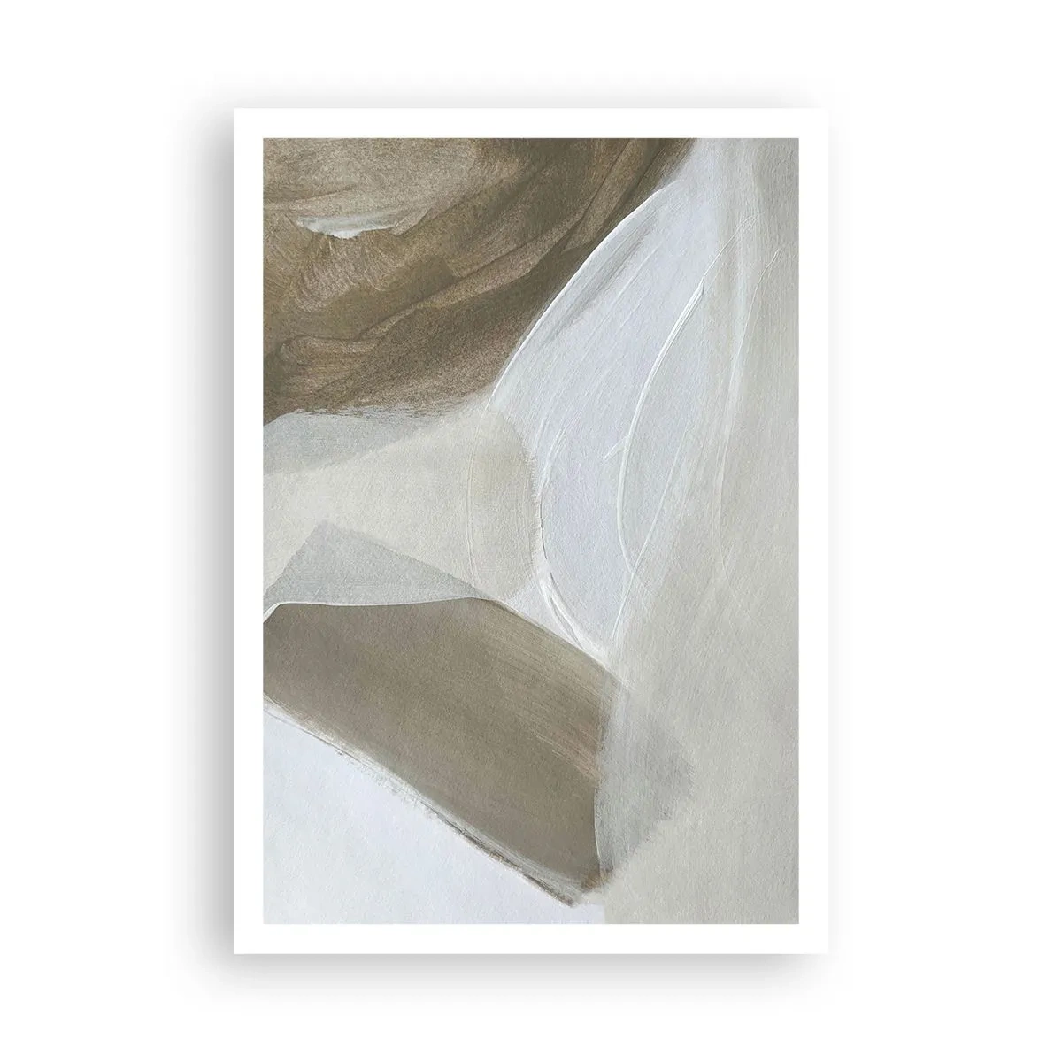 Poster - Onda di bianco - 70x100 cm