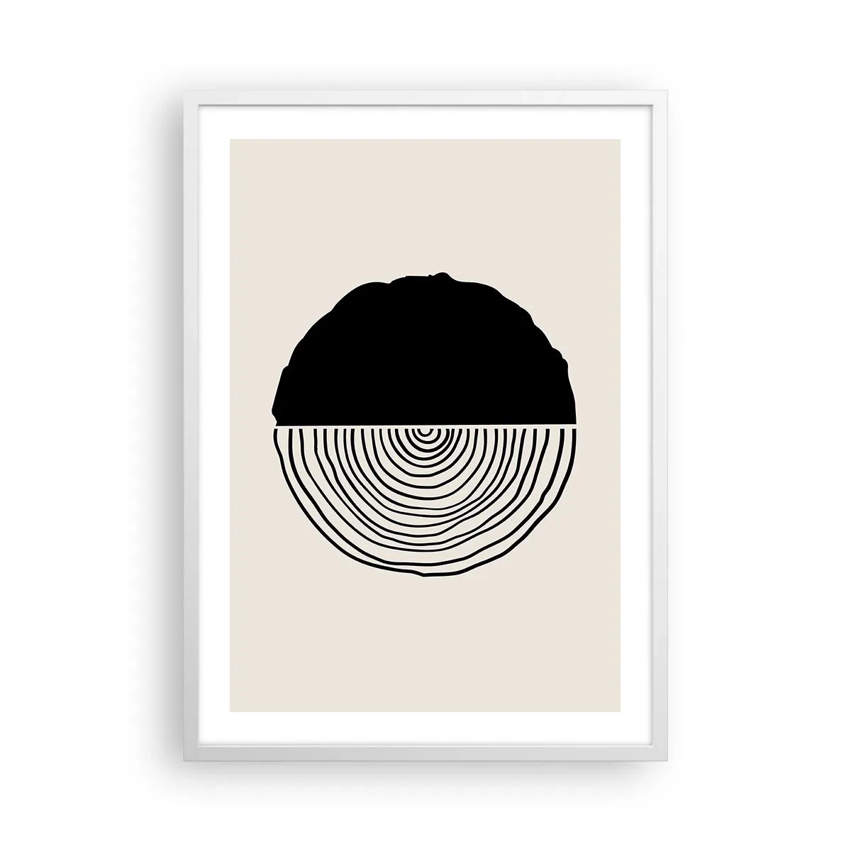 Poster in cornice bianca - A metà - 50x70 cm