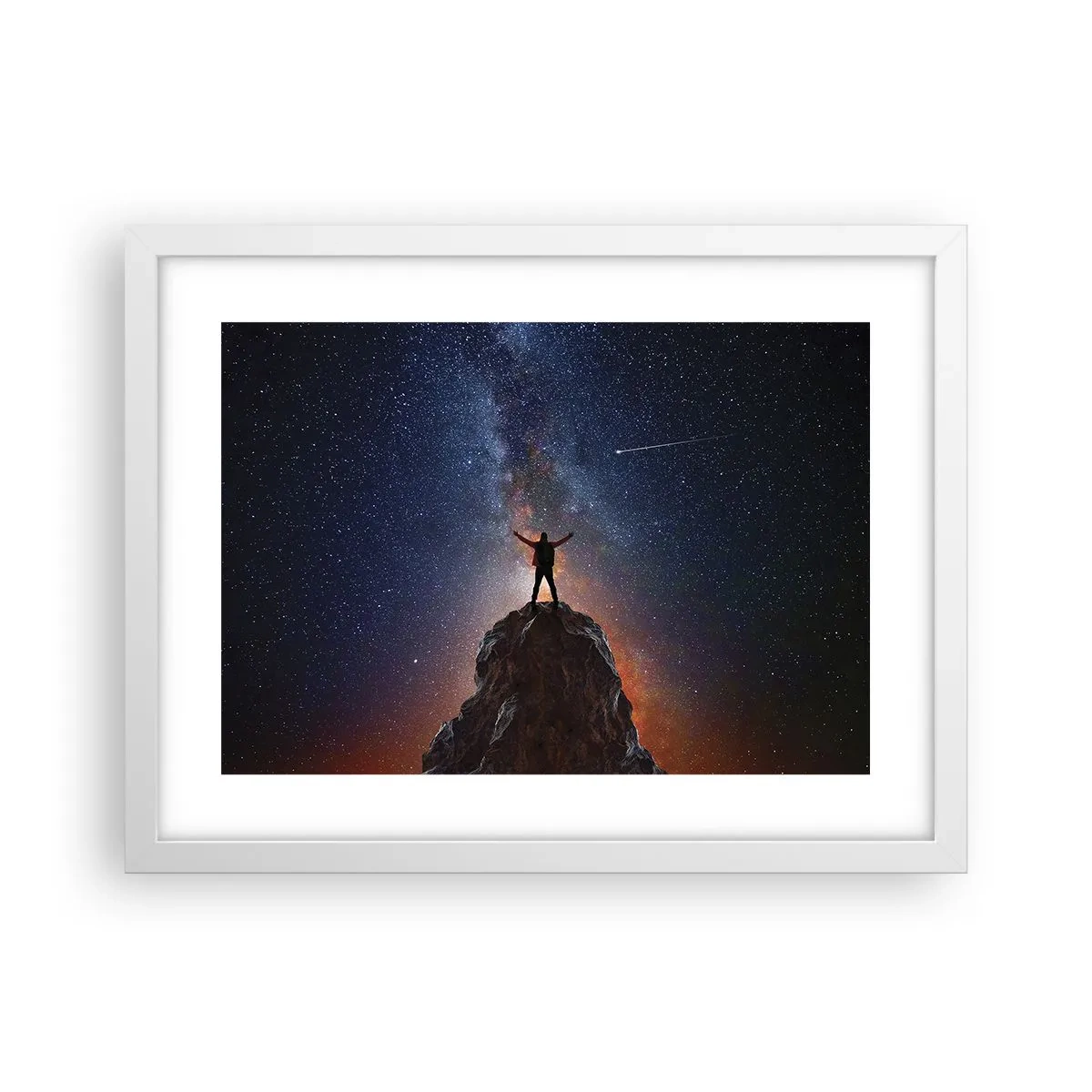 Poster in cornice bianca - La forza è con me! - 40x30 cm