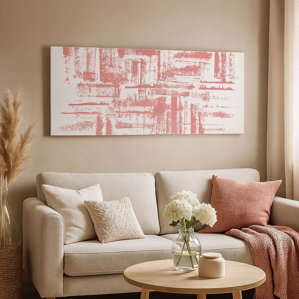 Quadro su tela - Stampe su Tela - Città rossa - 100x40 cm