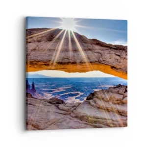 Quadro su tela - Stampe su Tela - Attraverso il portale di roccia - 30x30 cm