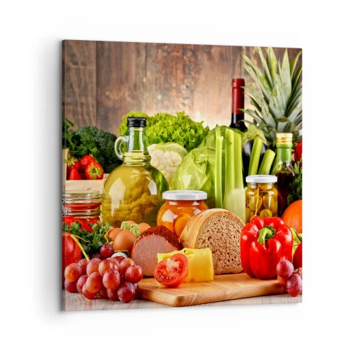 Quadro su tela - Stampe su Tela - Affumicati, arrostiti, marinati - 50x50 cm