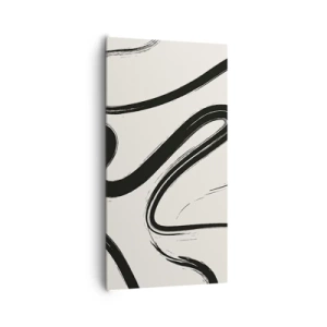 Quadro su tela - Stampe su Tela - Capriccio bianco e nero - 65x120 cm