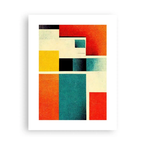 Poster - Astrazione geometrica: energia buona - 30x40 cm