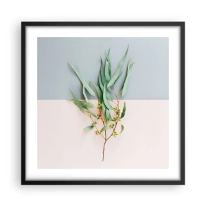 Poster in cornice nera - Delicatezza pastello - 50x50 cm