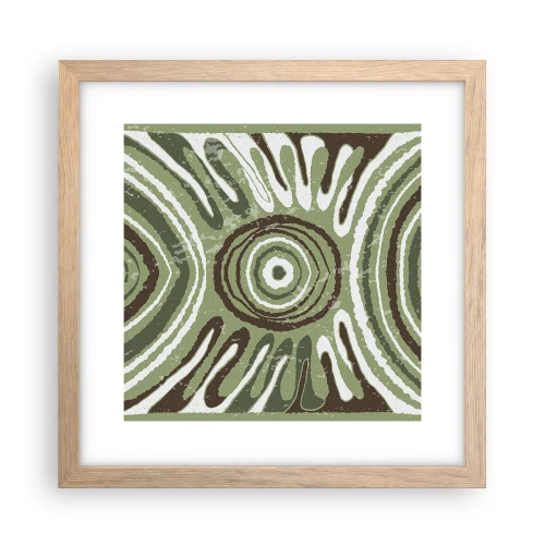 Poster in cornice rovere chiaro - Esplosione di emozioni - 30x30 cm