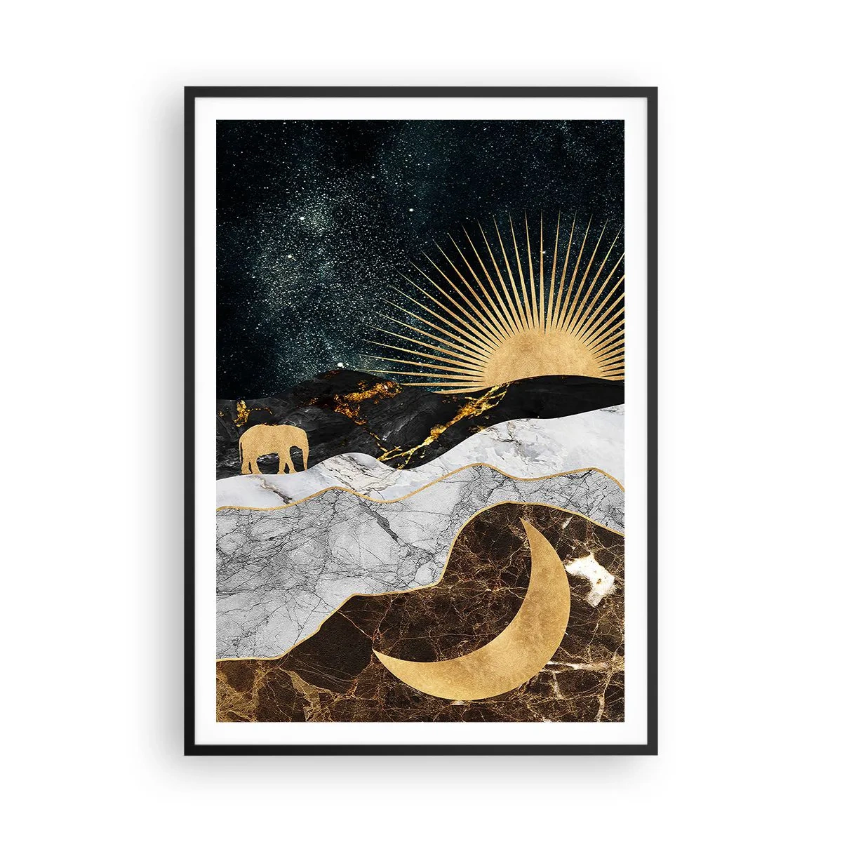 Poster in cornice nera - Leggi eterne - 70x100 cm