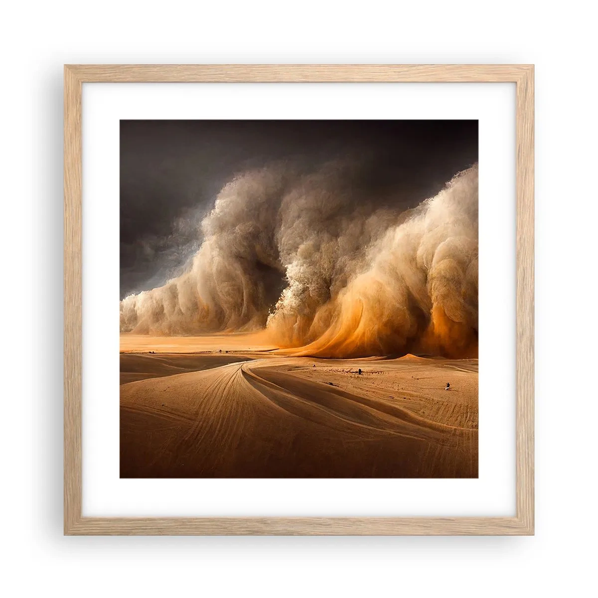 Poster in cornice rovere chiaro - L'ira del deserto - 40x40 cm
