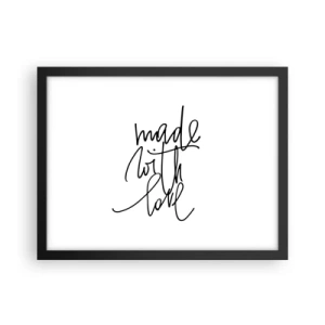 Poster in cornice nera - La migliore marca - 40x30 cm