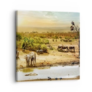 Quadro su tela - Stampe su Tela - "Un fiume usciva da Eden…" - 30x30 cm