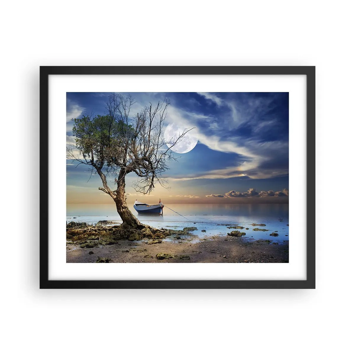 Poster in cornice nera - È la fine o l'inizio? - 50x40 cm