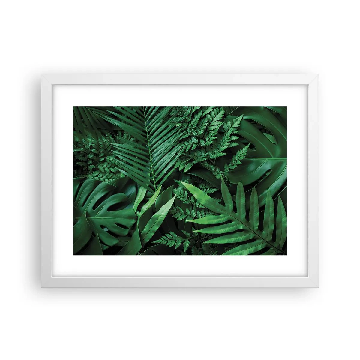 Poster in cornice bianca - Avvolti nel verde - 40x30 cm