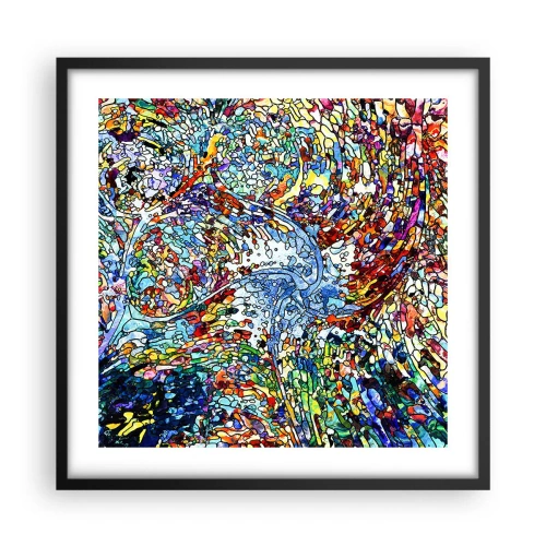 Poster in cornice nera - Vetrate a gocce - 50x50 cm