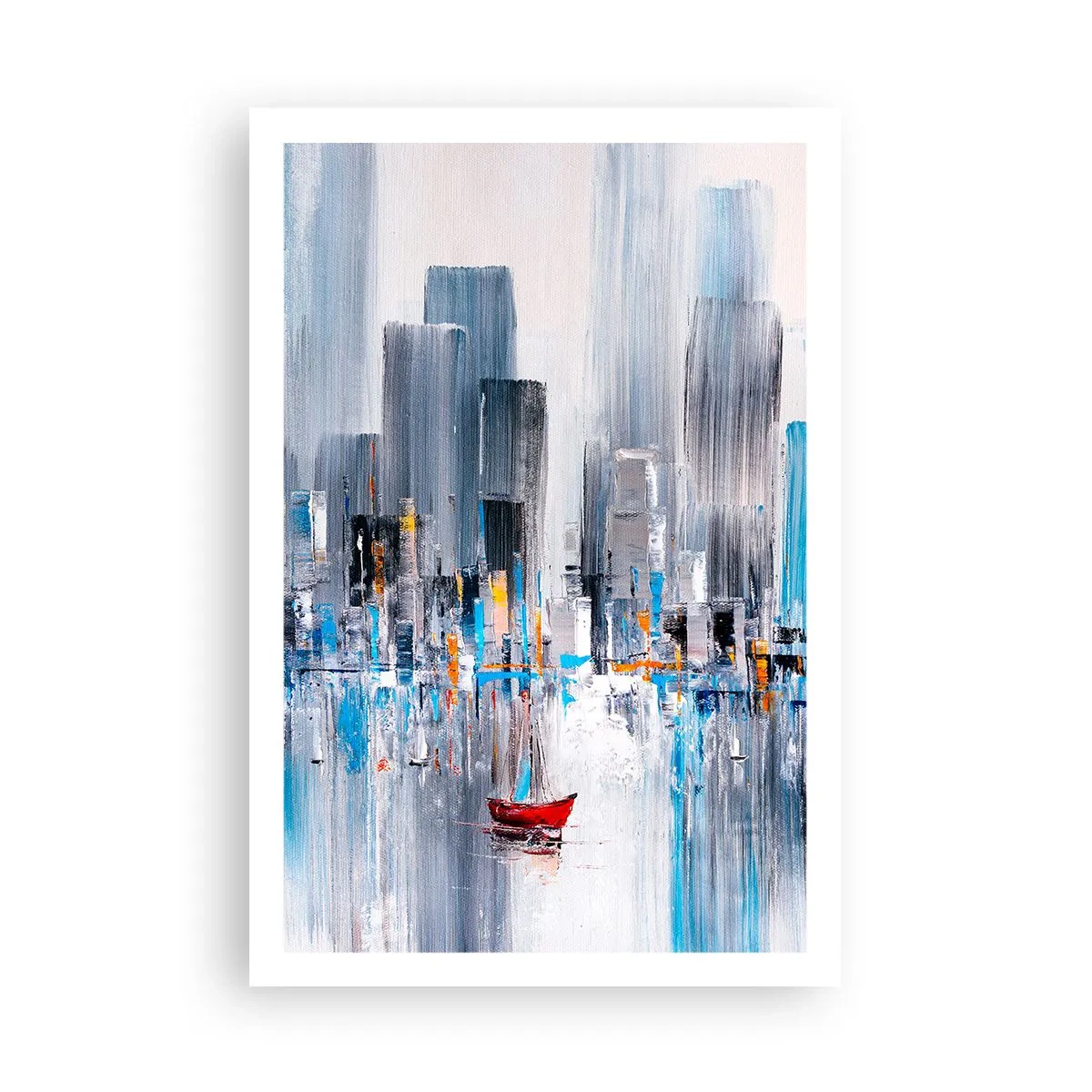 Poster - La metropoli sopra al golfo - 61x91 cm