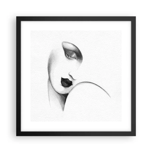 Poster in cornice nera - Nello stile di Lempicka - 40x40 cm