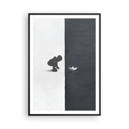 Poster in cornice nera - La grande spedizione - 70x100 cm