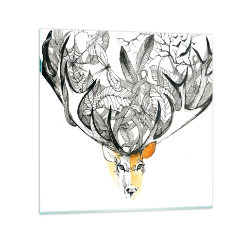 Quadro su vetro - I corni dell'abbondanza - 70x70 cm