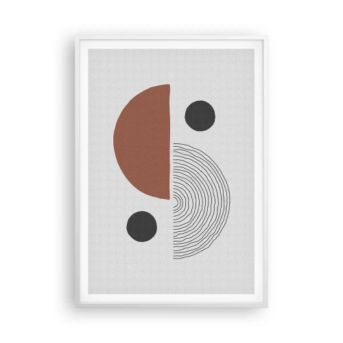 Poster in cornice bianca - La perfezione del cerchio - 70x100 cm