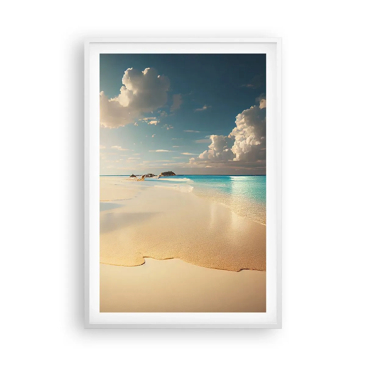 Poster in cornice bianca - Giornata ideale - 61x91 cm