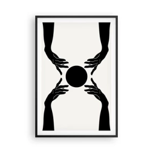 Poster in cornice nera - Segno misterioso - 61x91 cm