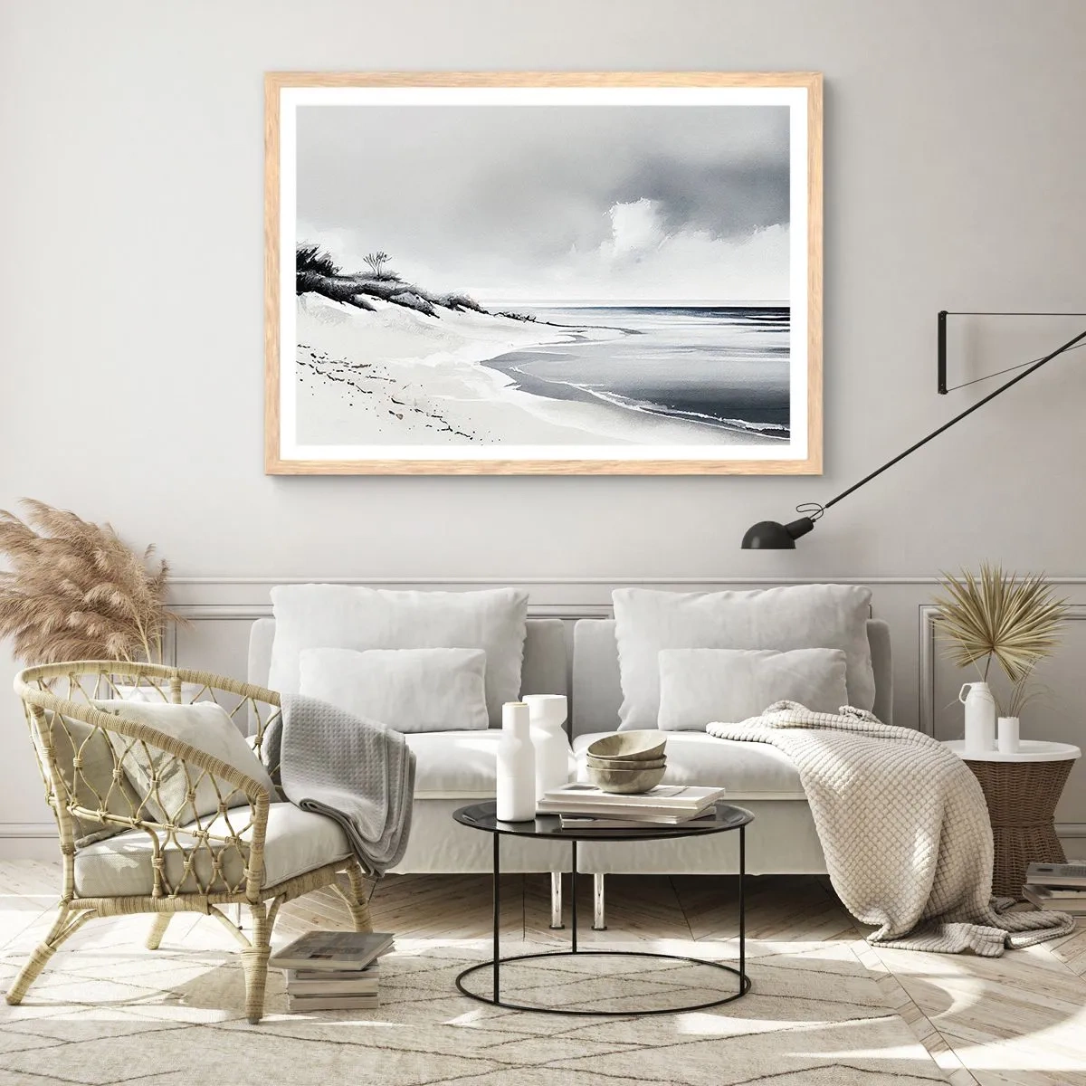 Poster in cornice rovere chiaro - Insieme da sempre - 70x50 cm