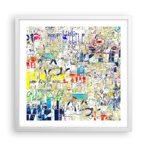 Poster in cornice bianca - Semplicemente bello da vedere - 50x50 cm