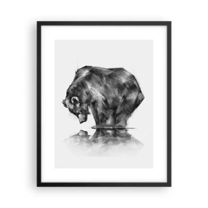 Poster in cornice nera - Fa piacere vedere chi ci è caro - 40x50 cm