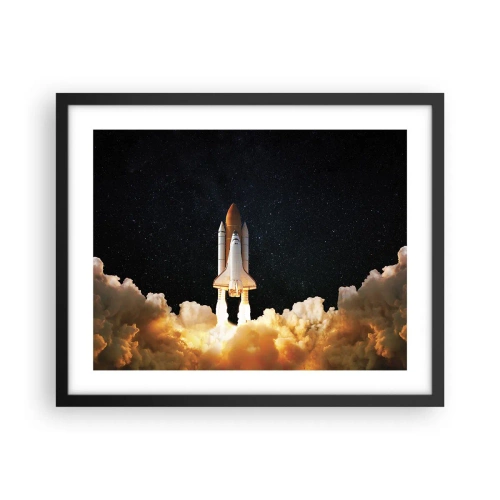 Poster in cornice nera - Ad astra! - 50x40 cm