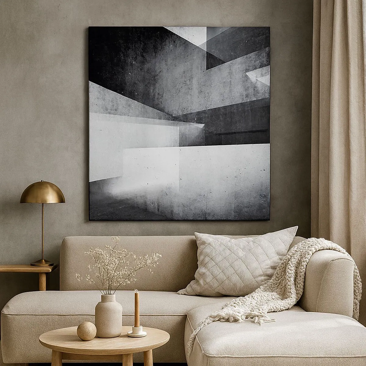 Quadro su tela - Stampe su Tela - La struttura dello spazio - 30x30 cm