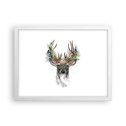 Poster in cornice bianca - Nell'abito della festa - 40x30 cm