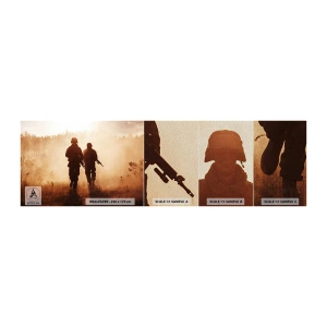 Campione di Fotomurale Premium Sand - Call of Duty - Soldato, Fucile, Militare - 100x30 cm