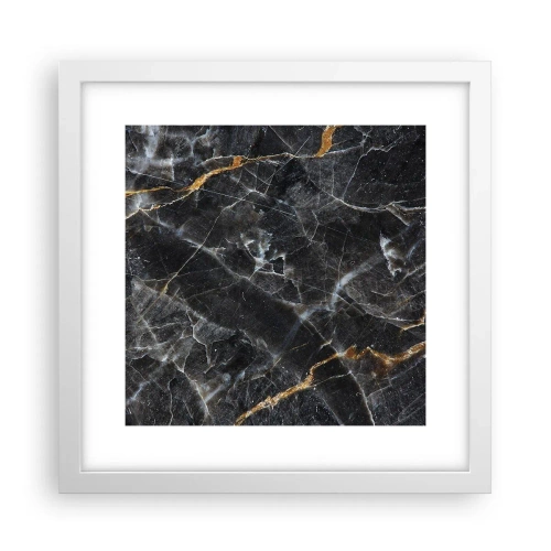 Poster in cornice bianca - La vita interiore delle pietre - 30x30 cm