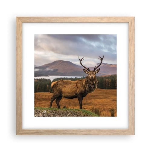 Poster in cornice rovere chiaro - Maestà della natura - 30x30 cm